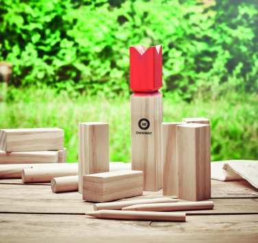 Logo trade promotional items image of: Pinewood outdoor throwing game